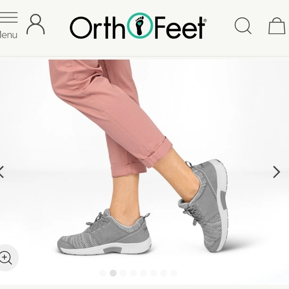 OrthoFeet Francis Women's 🌻 Gray Sneakers Size 11 X Wide